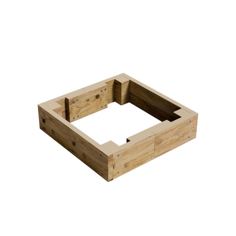Wooden Garden Raised Grow Beds - FSC Treated Timber - Various Sizes