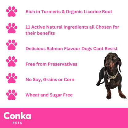 Conka Pets No More Itch Salmon Flavoured Dog Chews