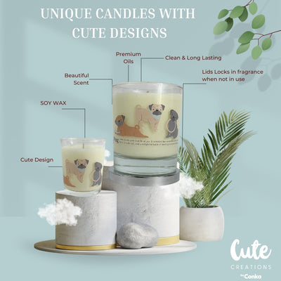 Pug Luxury Candle