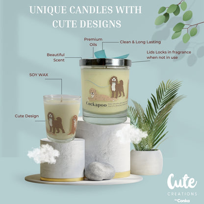 Cockapoo Luxury Soy Candle. Hand Poured in the UK. Comes in Gift Box