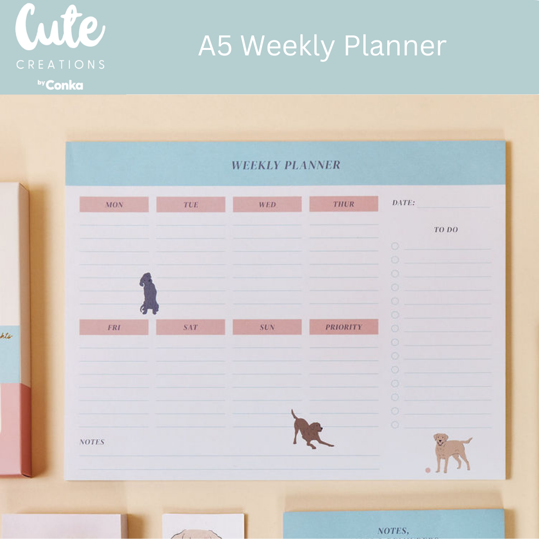 Paws 'n' Plan Labrador Design 7 Piece Stationery Gift Set