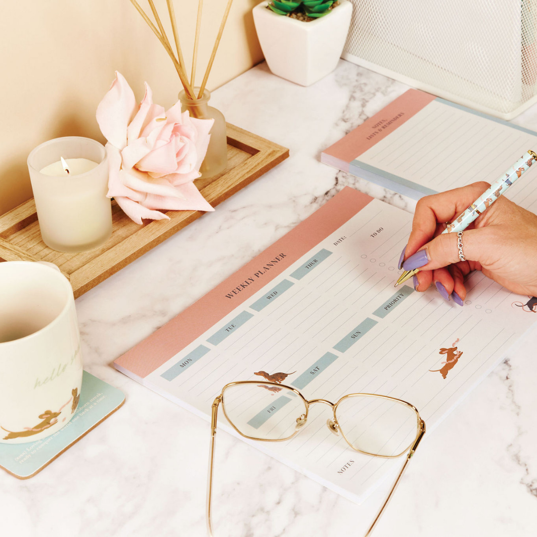 Paws 'n' Plan Dachshund Dog Lovers 7 Piece Stationery Gift Set