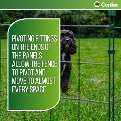 Freestanding Indoor Dog Barrier 1m High (100mm x 125mm Mesh)