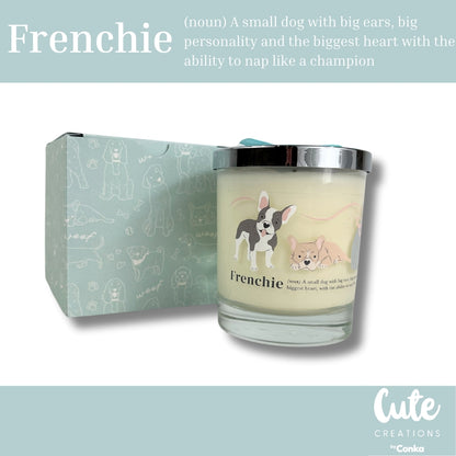 French Bulldog Luxury Candle with Lid comes in Gift Box