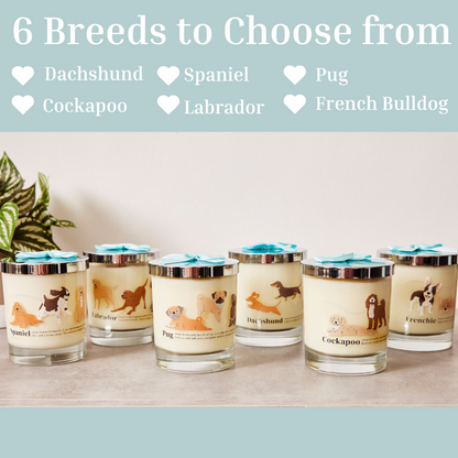 French Bulldog Luxury Candle with Lid comes in Gift Box