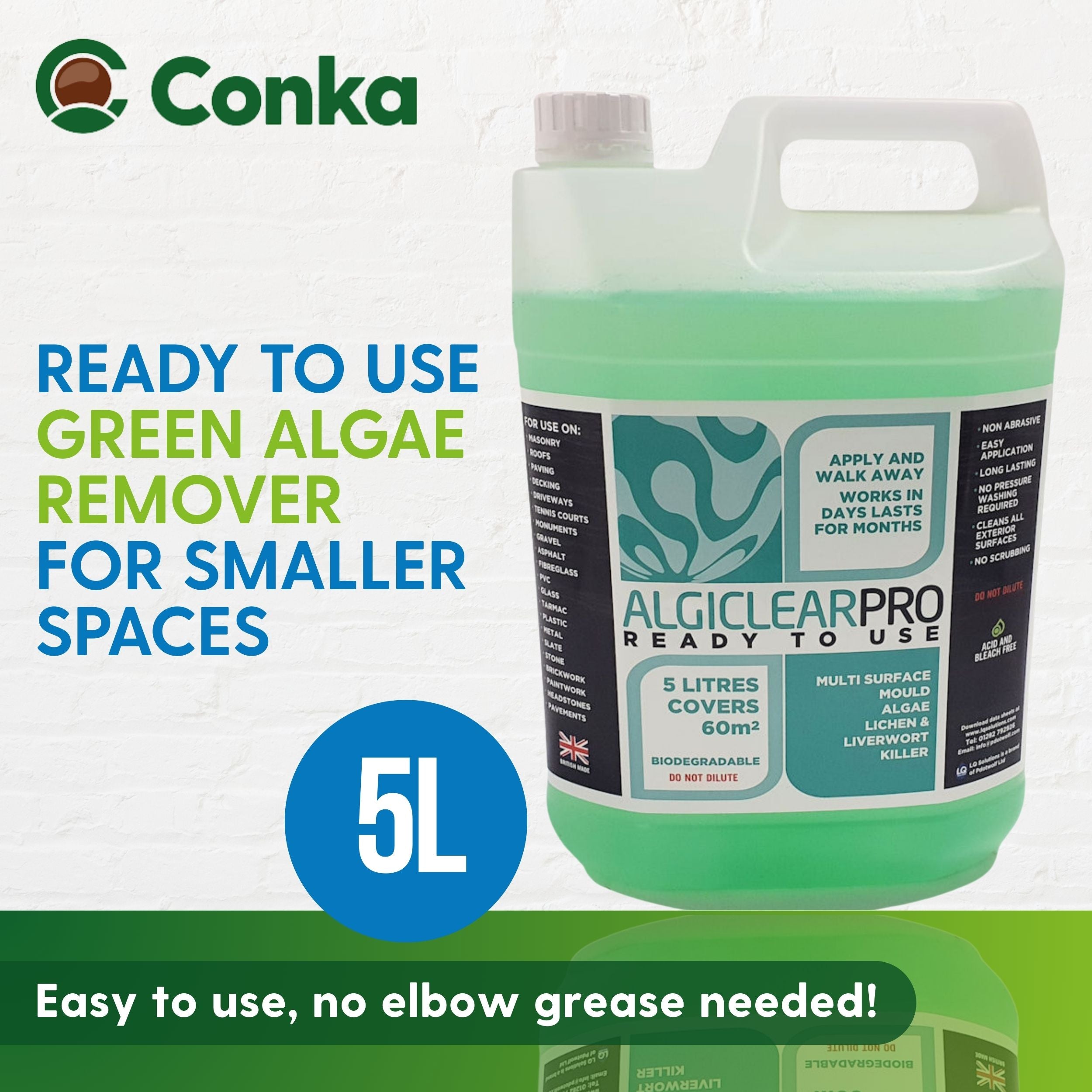 Algiclear Pro Ready To Use 5ltr