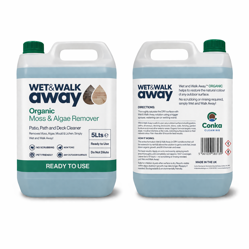 READY TO USE Wet & Walk Away Organic Moss & Algae Remover 5Ltr