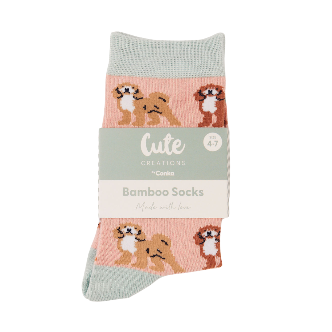 Bamboo Socks with Cockapoo Dog Design – Conka