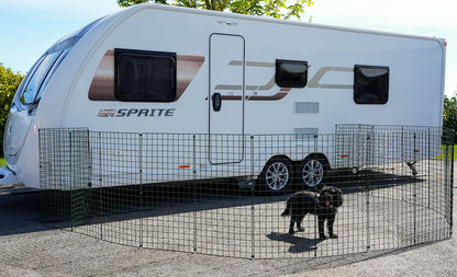 1m High Caravan, Motorhome, Tent, Pitch Dog Fencing - Standard Mesh (100mm x 125mm)