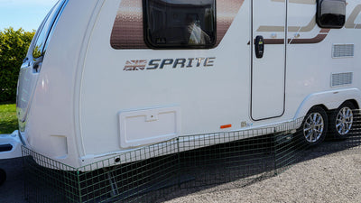 Caravan Dog Fence 1m High – Standard Mesh – Windproof Campsite Pitch Panels