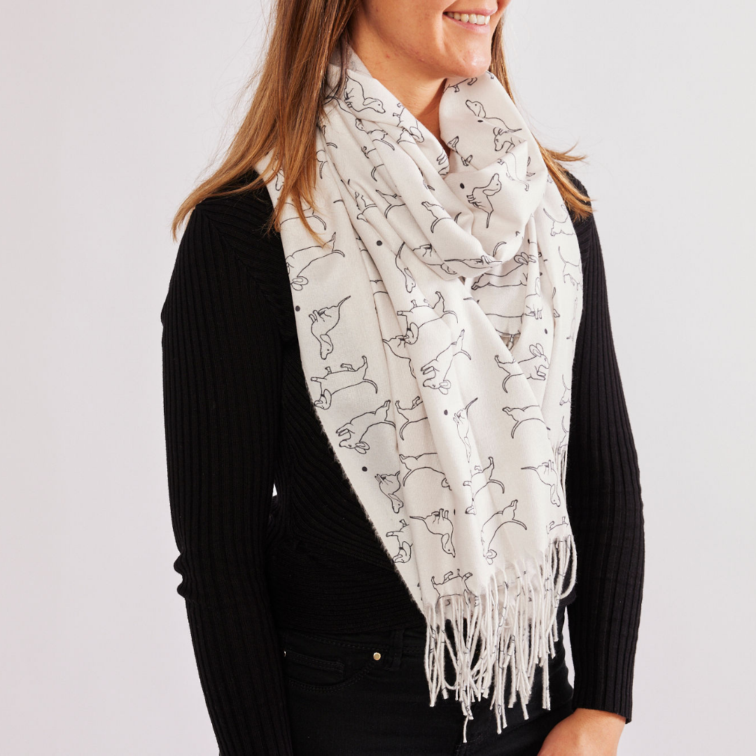 Dachshund Design Scarf