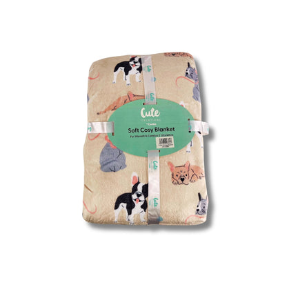 French Bulldog Dog Blankets/Throws