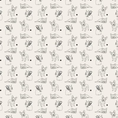 French Bulldog Design Scarf