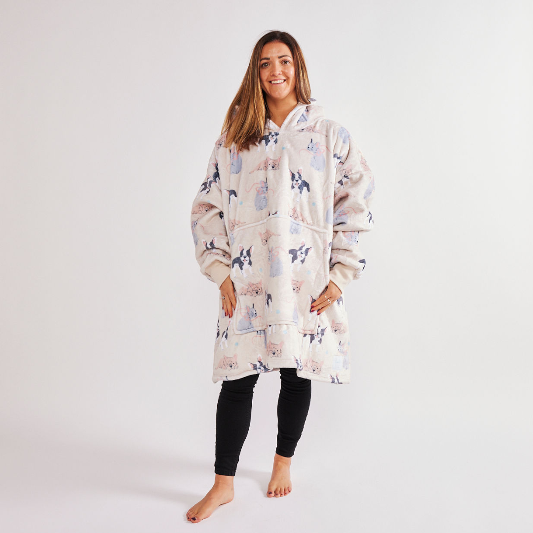 French Bulldog Design HOODIE - One size