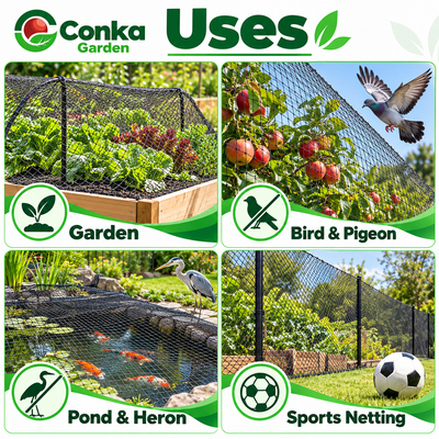 Black Bird, Pigeon & Pond Netting – Strong 20mm Garden Mesh