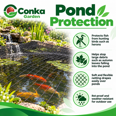 Black Bird, Pigeon & Pond Netting – Strong 20mm Garden Mesh