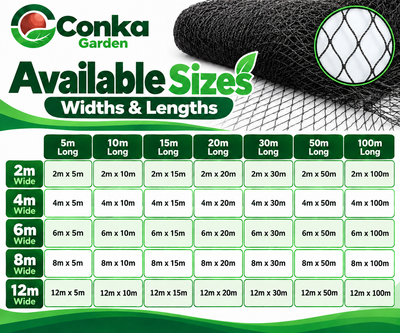 Black Bird, Pigeon & Pond Netting – Strong 20mm Garden Mesh