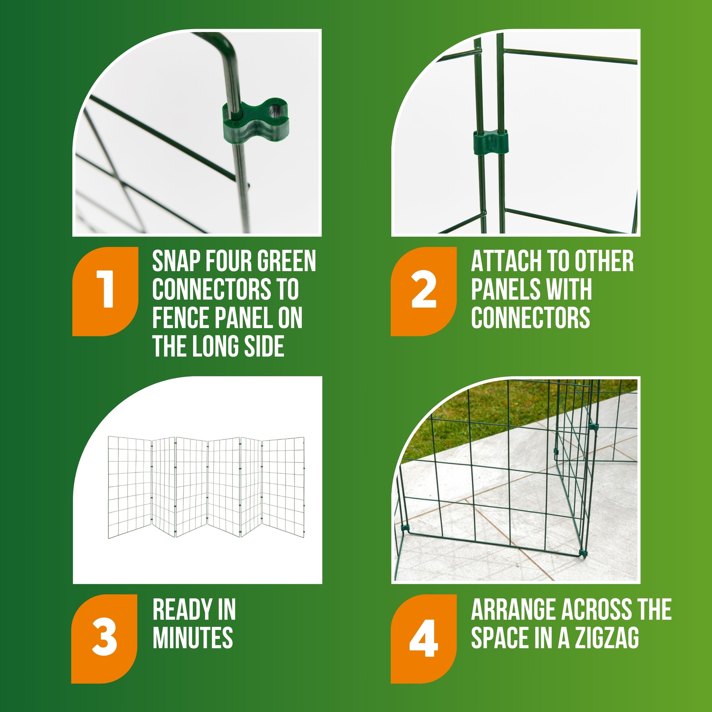 1m High - 100mm x 125mm Mesh - Panels Only - To Extend your Dog Fence