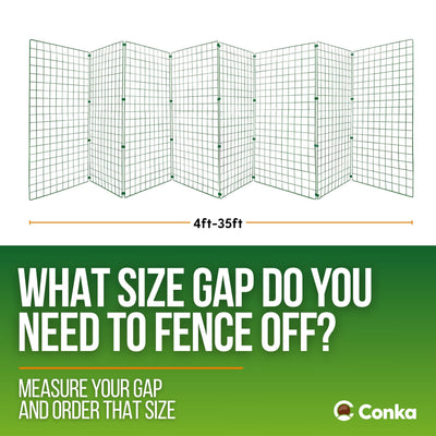 Folding Dog Fence 60cm High – 50mm Puppy Mesh – Indoor & Garden Panels