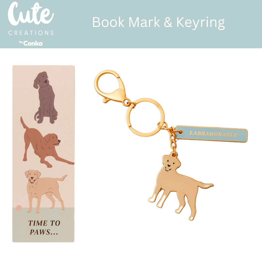 Labrador Toes & Trinkets Gift Set - Socks, Bookmark & Keyring