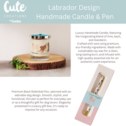 Labrador 'Warm Soles & Goals' Gift Set - Socks, Large Candle, Coaster, Mug, Pen, Keyring