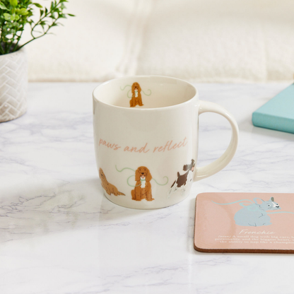 Spaniel 'Mindful Moments' Gift Set - Mug, Coaster, Notebook & Pen