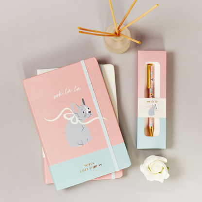 French Bulldog 'Mindful Moments' Gift Set - Mug, Coaster, Notebook & Pen