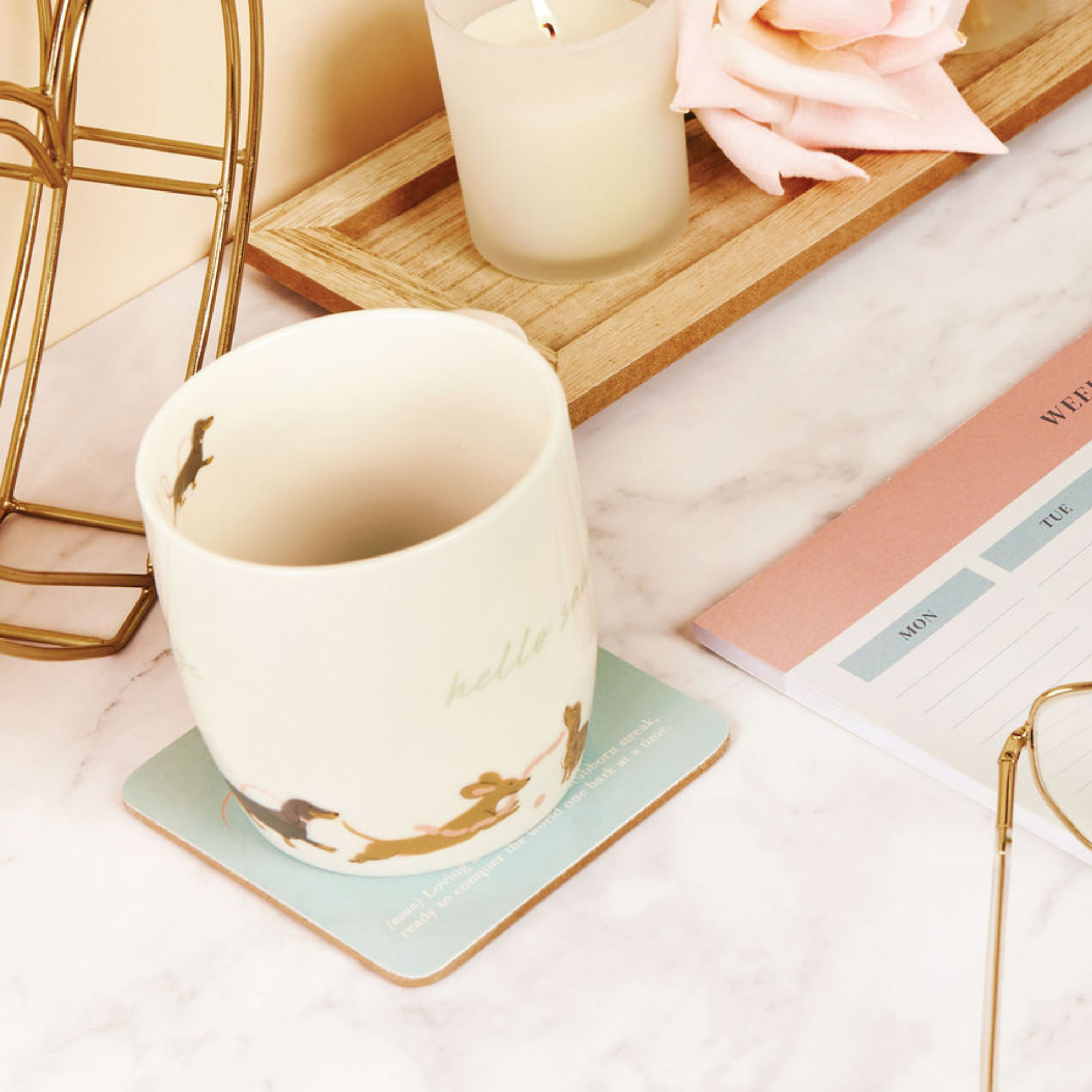 Dachshund Mug & Coaster Set