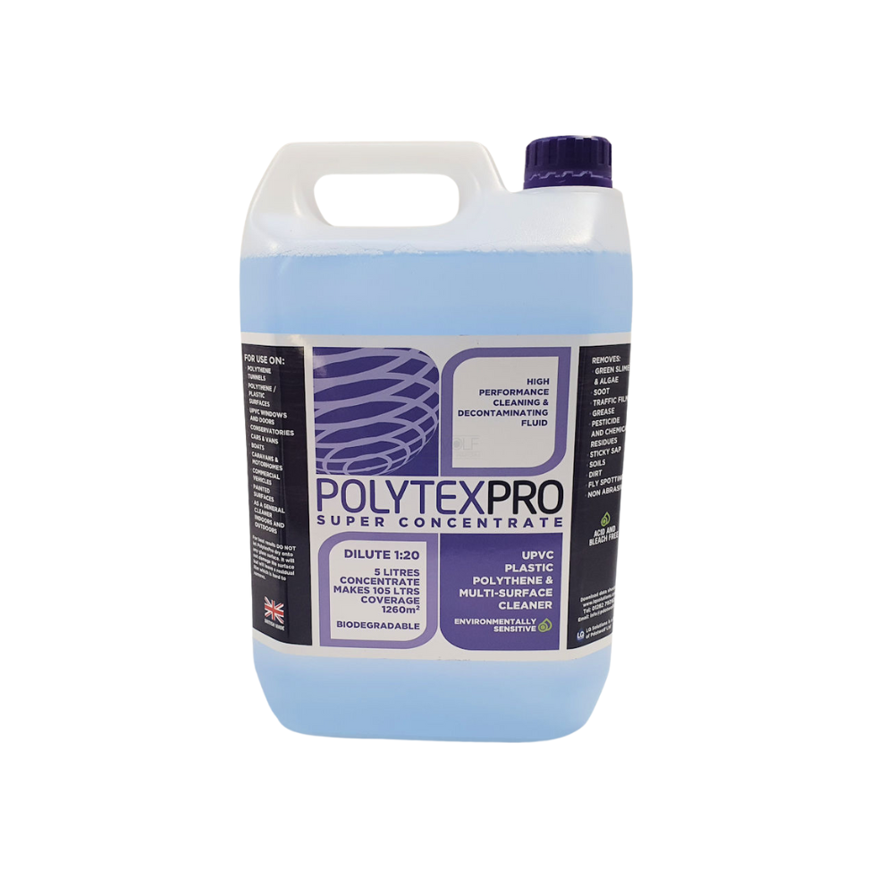 Polytex Pro Concentrate UPVC, Plastic Surface Cleaner 5Ltr