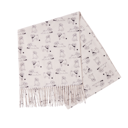 Pug Design Scarf