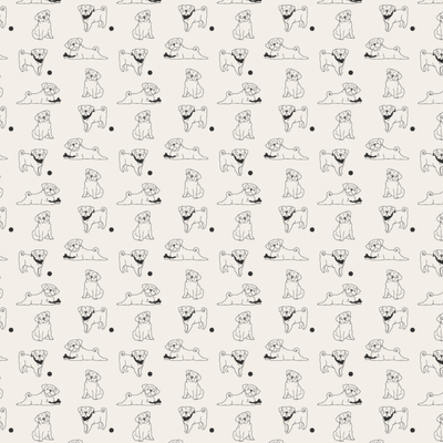 Pug Design Scarf
