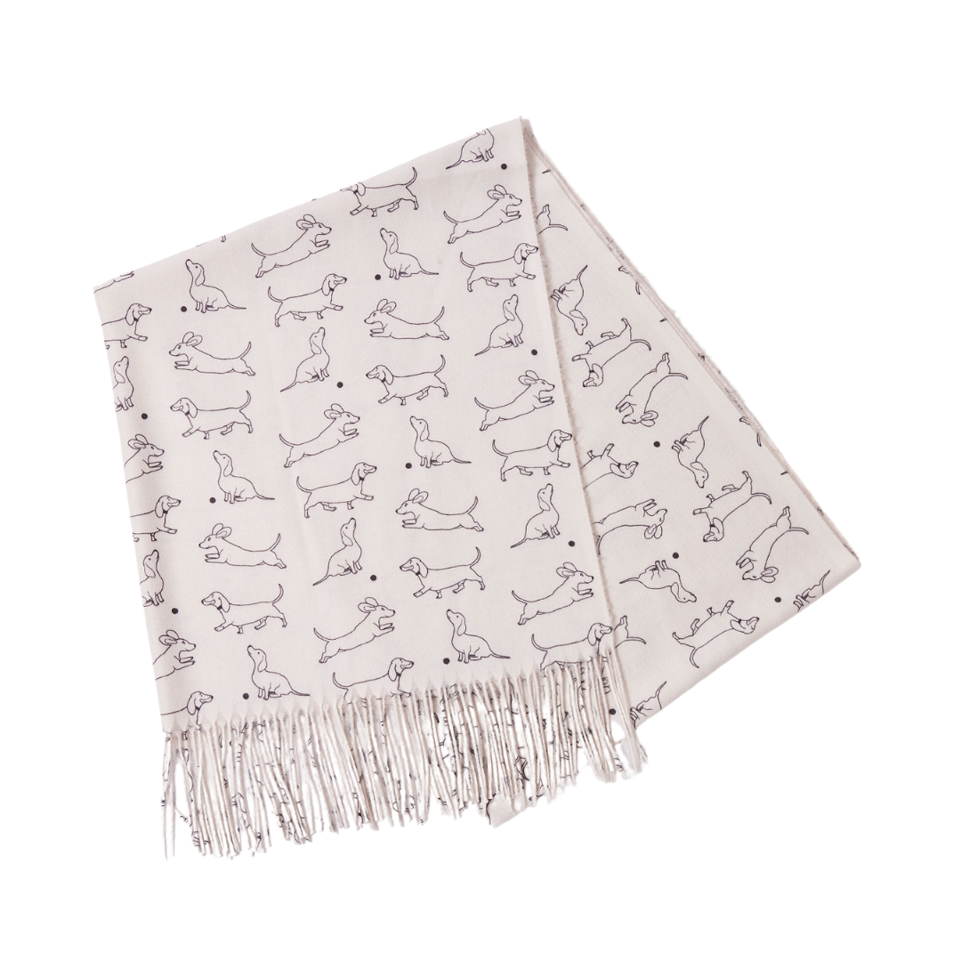 Dachshund Design Scarf