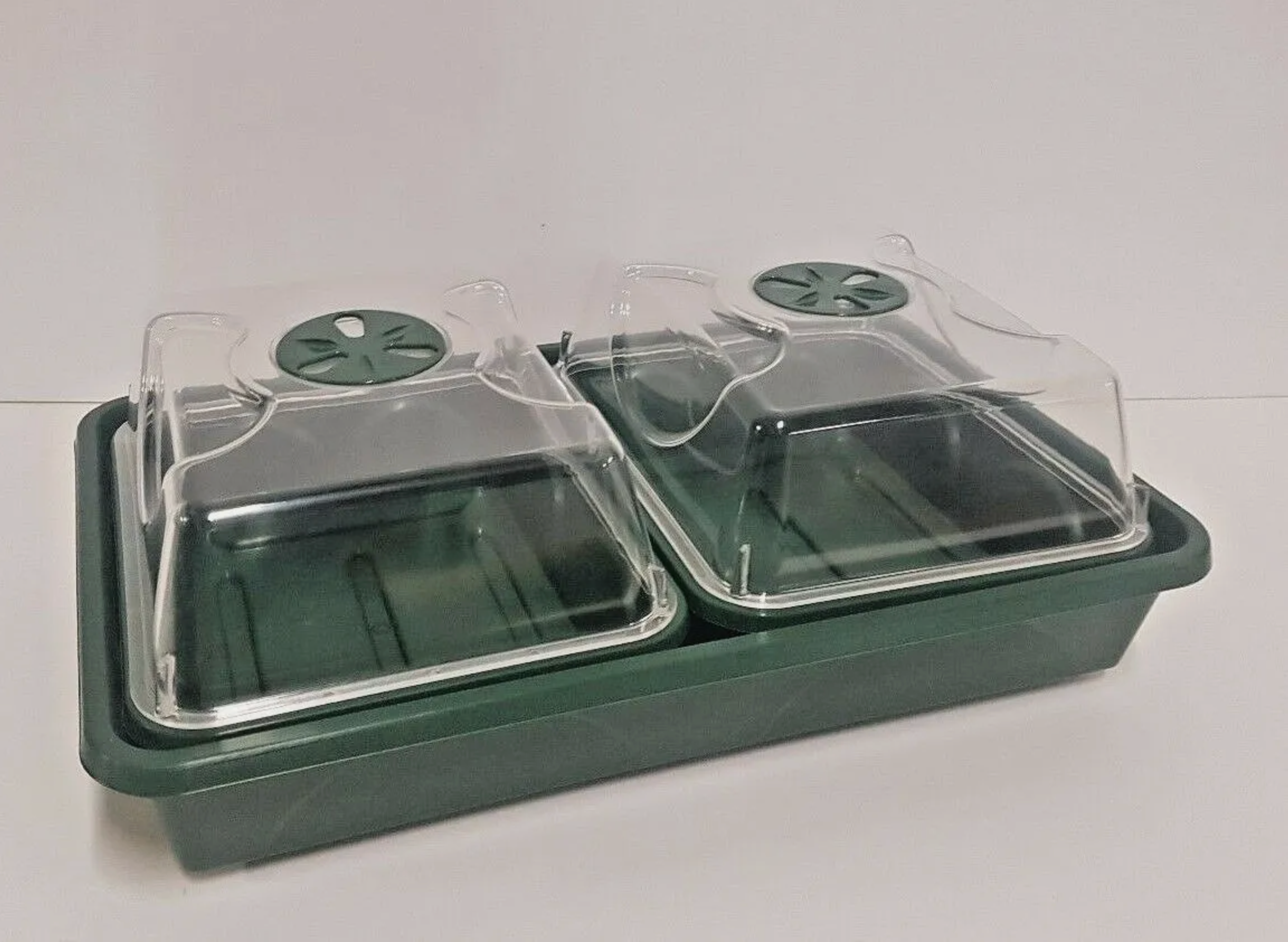 EARLYGROW 2 Bay Unheated Propagator With Mat & Tray Seeds, Cuttings, Hydroponics