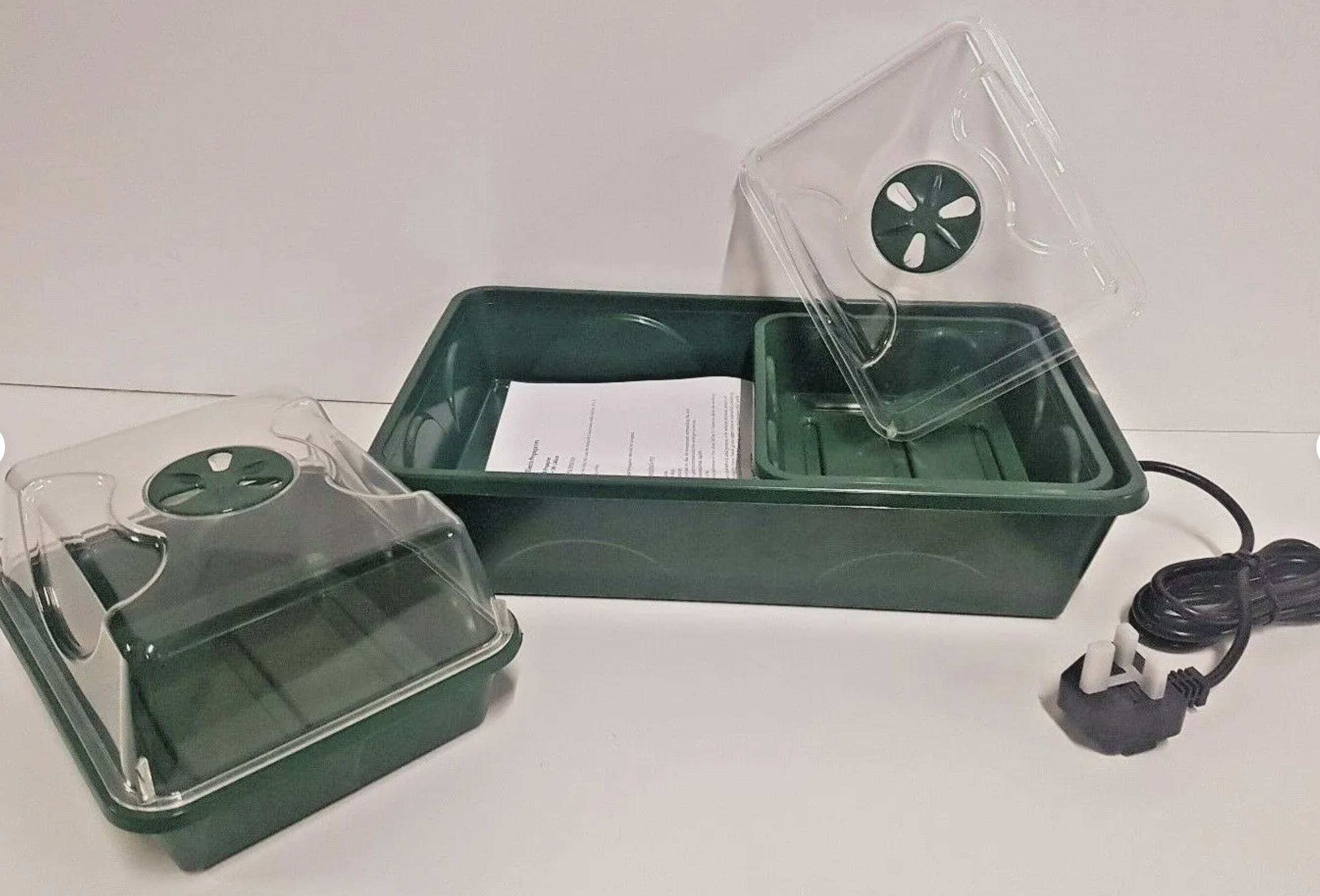 Earlygrow 2 Bay Heated Electronic Propagator Seeds Cuttings Hydroponics Growing