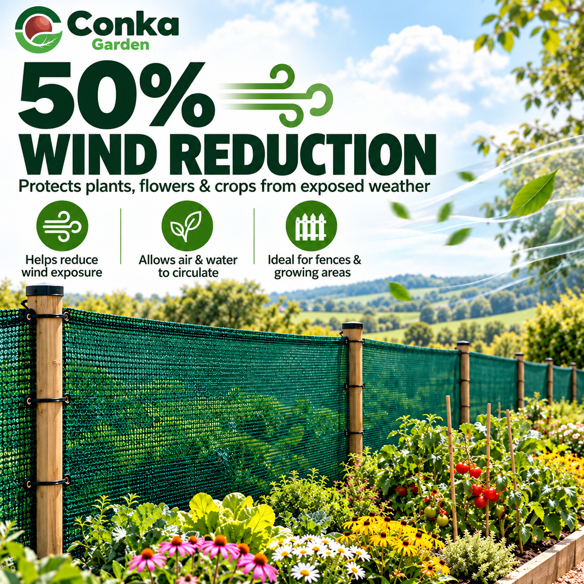 Green Garden Windbreak Netting – Greenhouse Shading