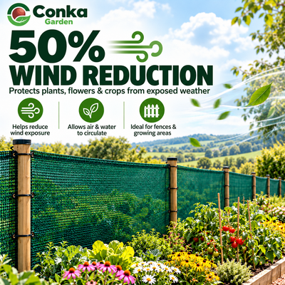 Green Garden Windbreak Netting – Greenhouse Shading