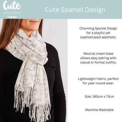 Spaniel Design Scarf