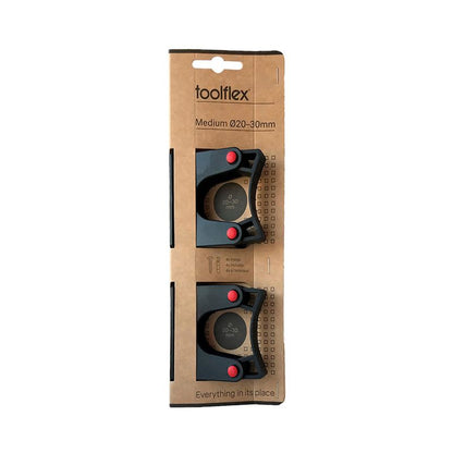 Toolflex 20 - 30mm Holders Pack of 2 for Rail or Wall Mounting