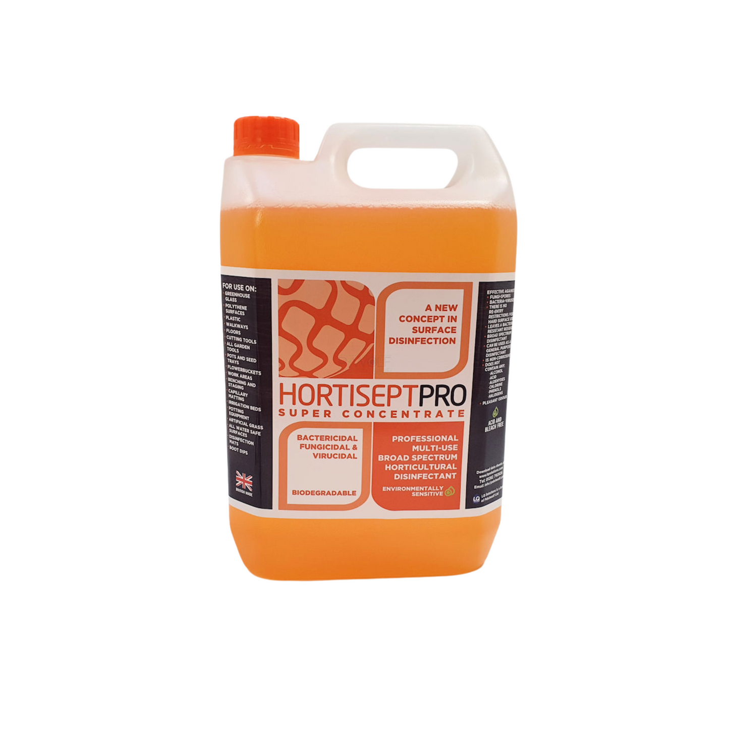 Hortisept Pro Concentrate 5ltr Multi-Use Horticultural Disinfectant.