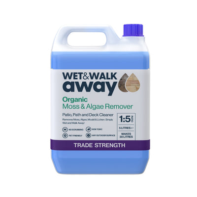 Wet & Walk Away Organic Moss & Algae Remover, Patio Cleaner, Mould, Lichen Remover 2.5Ltr