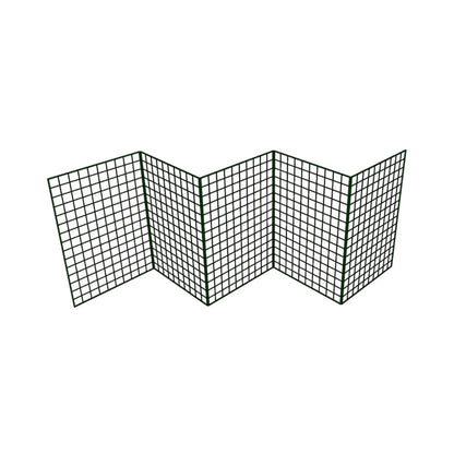 Folding Dog Fence - 60cm High (50mm x 50mm Mesh) Ideal for Puppy/Small Dogs