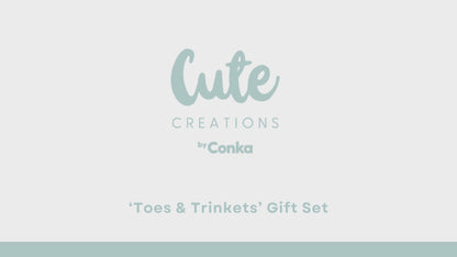 Pug Design Toes & Trinkets Gift Set - Socks, Bookmark & Keyring