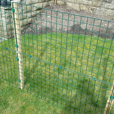 Permanent Dog Fence 1.5m High – 50mm Puppy-Proof Mesh – Tall Garden Boundary