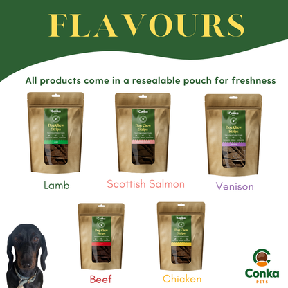 Mixed Pack 5 x Flavours 100% Natural Dog Chews