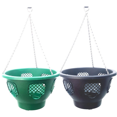 Plantopia/Easy FIll Hanging Basket 12″ Black or Green