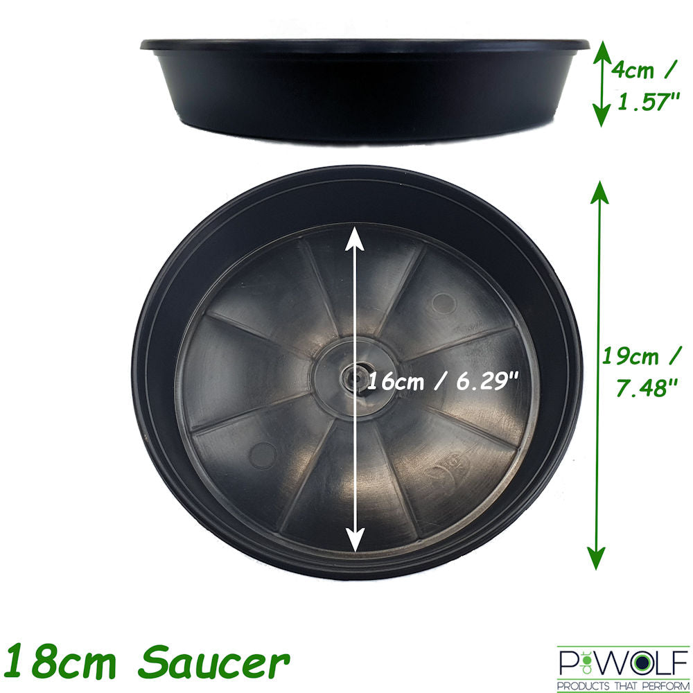 18cm (7") Heavy Duty Saucers for Flower Plant Pots