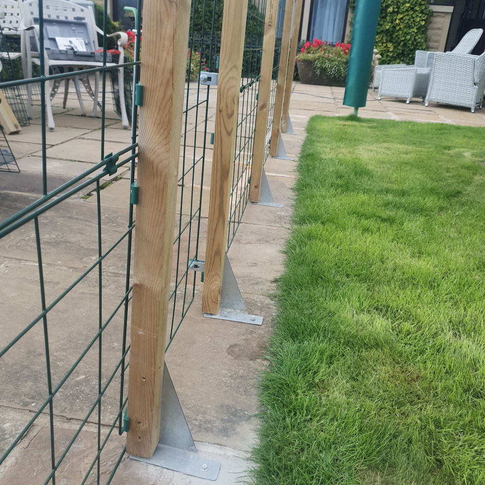 Hard Surface Permanent Fencing -  Standard Mesh - Various Heights