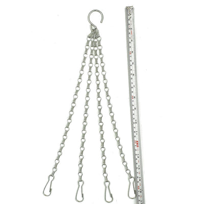 4 Strand Strong 40cm (16" long ) Hanging Basket Clip On Chains for 12-16" Baskets