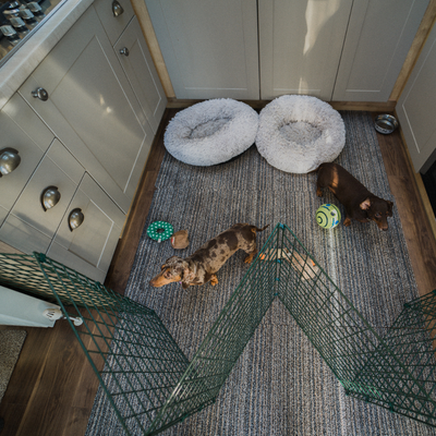 Indoor Dog Gate & Room Divider – 50mm Mesh – 60cm to 1.2m High