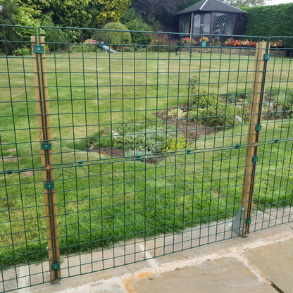 Hard Surface Permanent Fencing -  Standard 100mm x 125mm Mesh - Various Heights